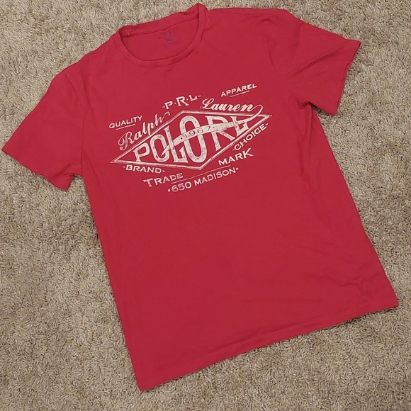 ❤️SALE! POLO RALPH LAUREN Red Graphic Short Sleeve Tee - Picture 3 of 7